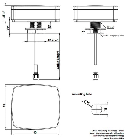 Low Profile Cell Antenna